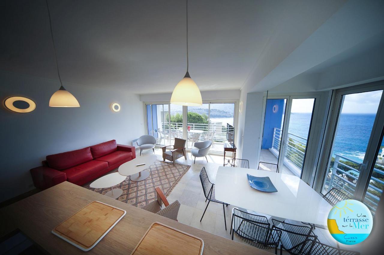 Une Terrasse Sur La Mer 3 Pers 2 Chambres Vue Mer กาซีส์ ภายนอก รูปภาพ