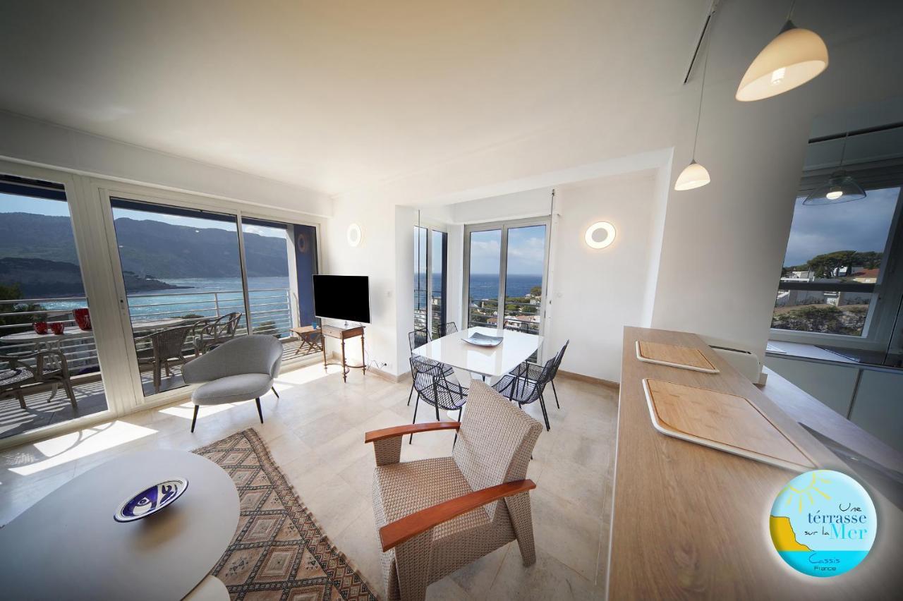 Une Terrasse Sur La Mer 3 Pers 2 Chambres Vue Mer กาซีส์ ภายนอก รูปภาพ